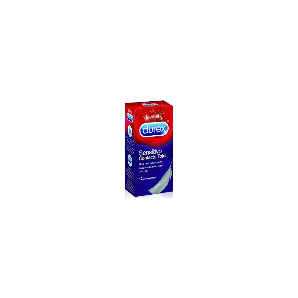 Durex Sensitivo Contacto Total, 12 Uds