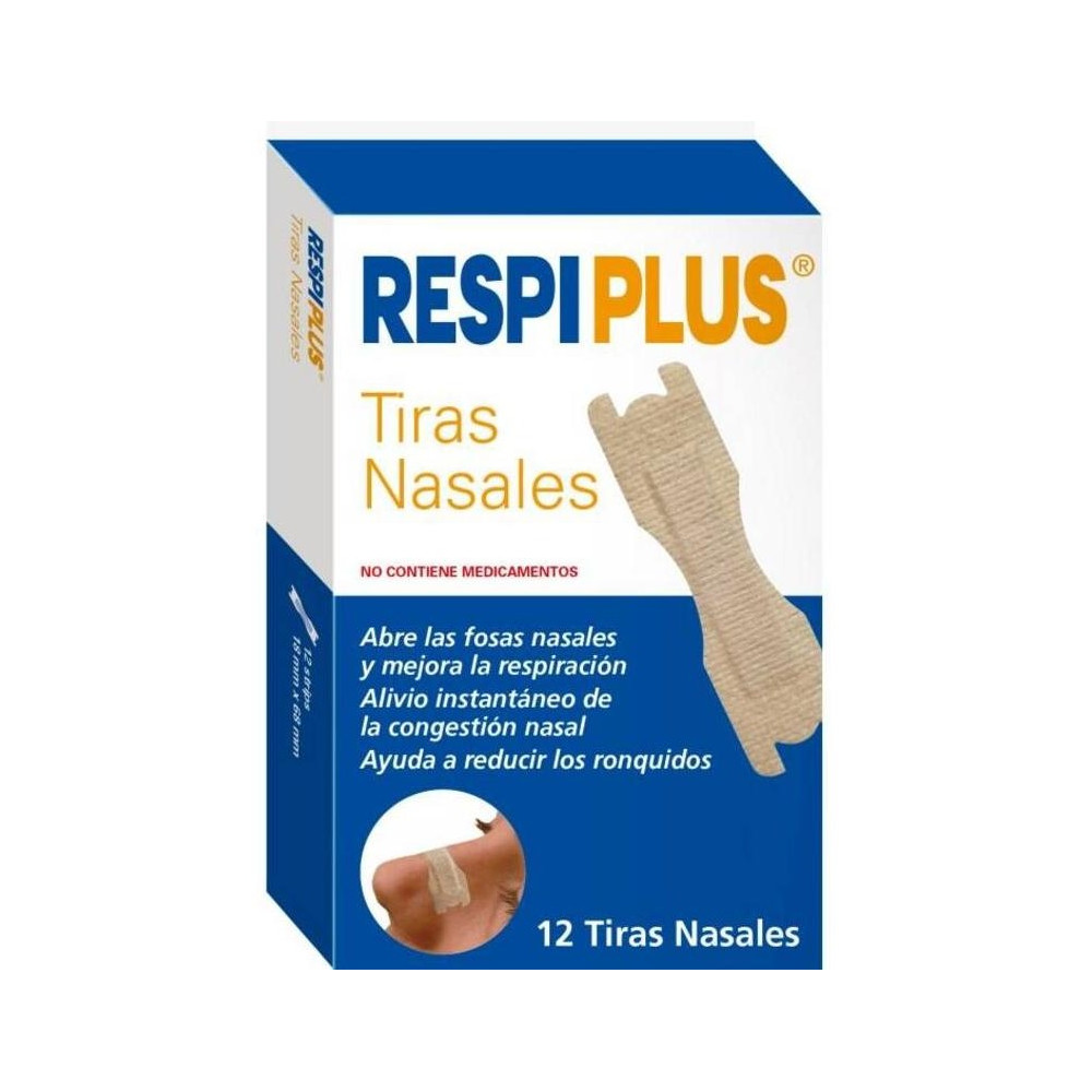 Respiplus Tira Adh Nasal Talla Única 12Uds