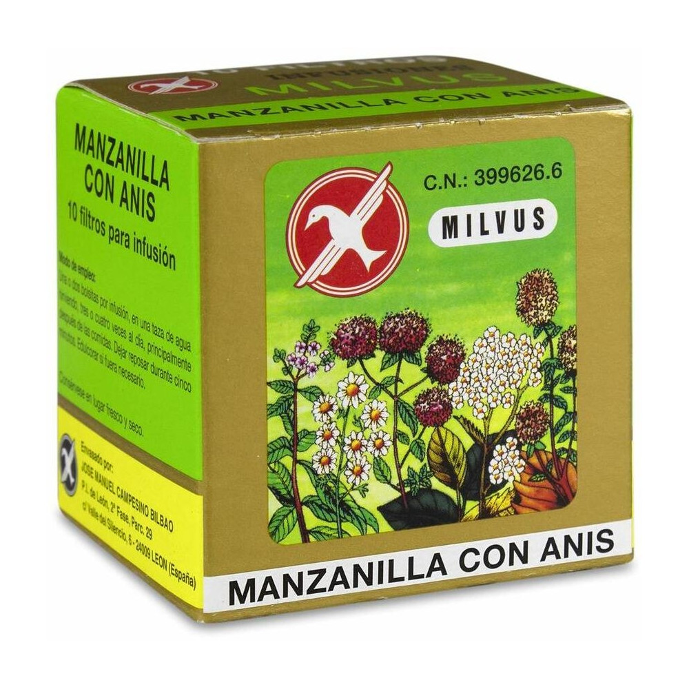 Milvus Manzanilla Con Anís, 10 Sobres