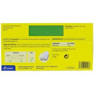 Aqulea Infusiones Manzanilla 20 Sobres