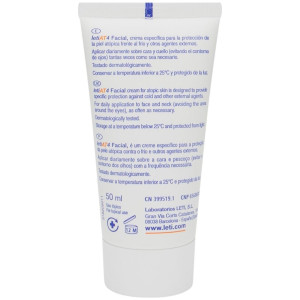 Leti At4 Facial Piel Atópica Y Seca, 50 Ml