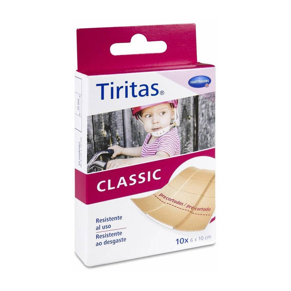Tiritas Classic Precortadas 10 X 6 Cm, 10 Uds