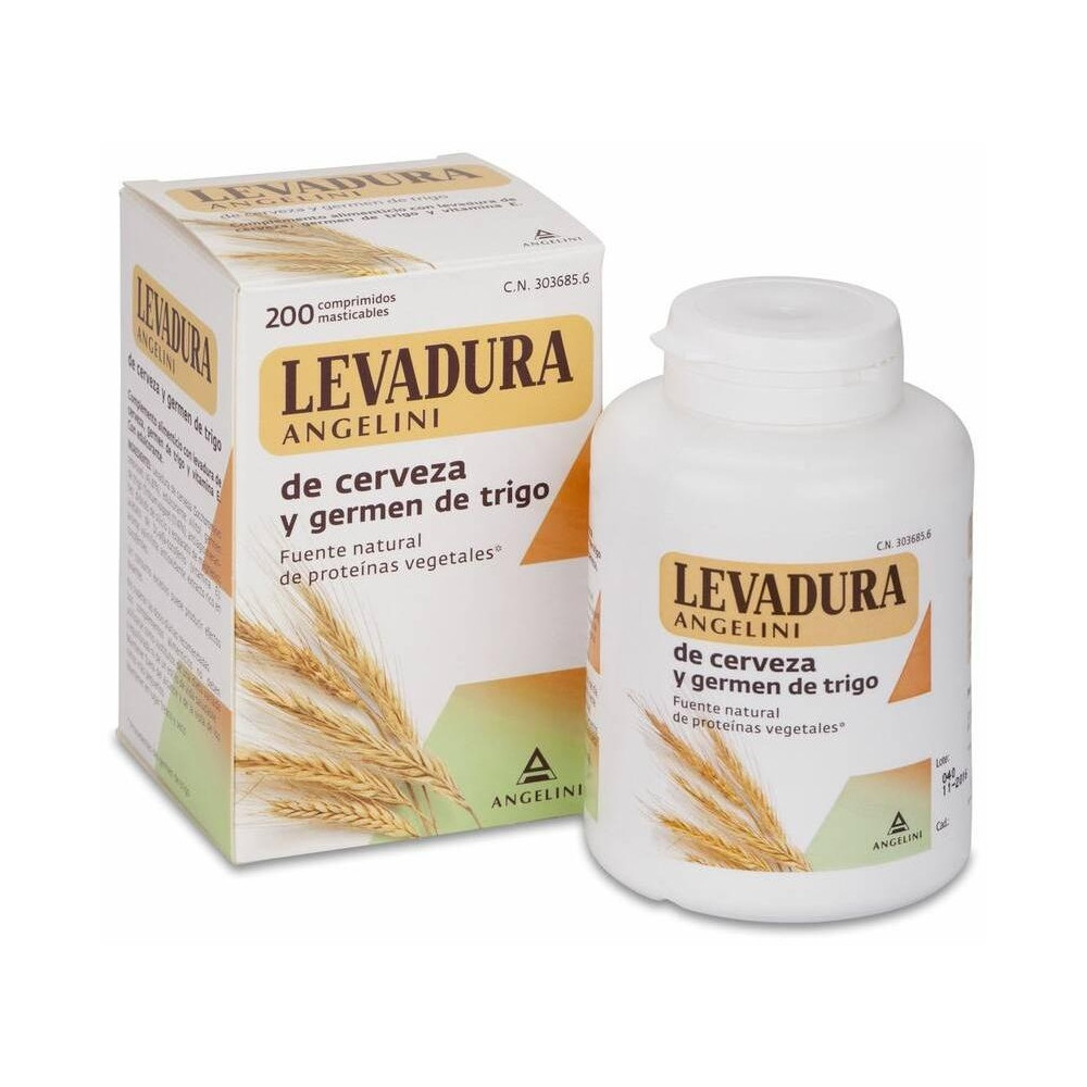 Angelini Levadura De Cerveza Y Germen Trigo, 200 Comprimidos