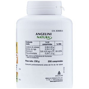 Angelini Levadura De Cerveza Y Germen Trigo, 200 Comprimidos