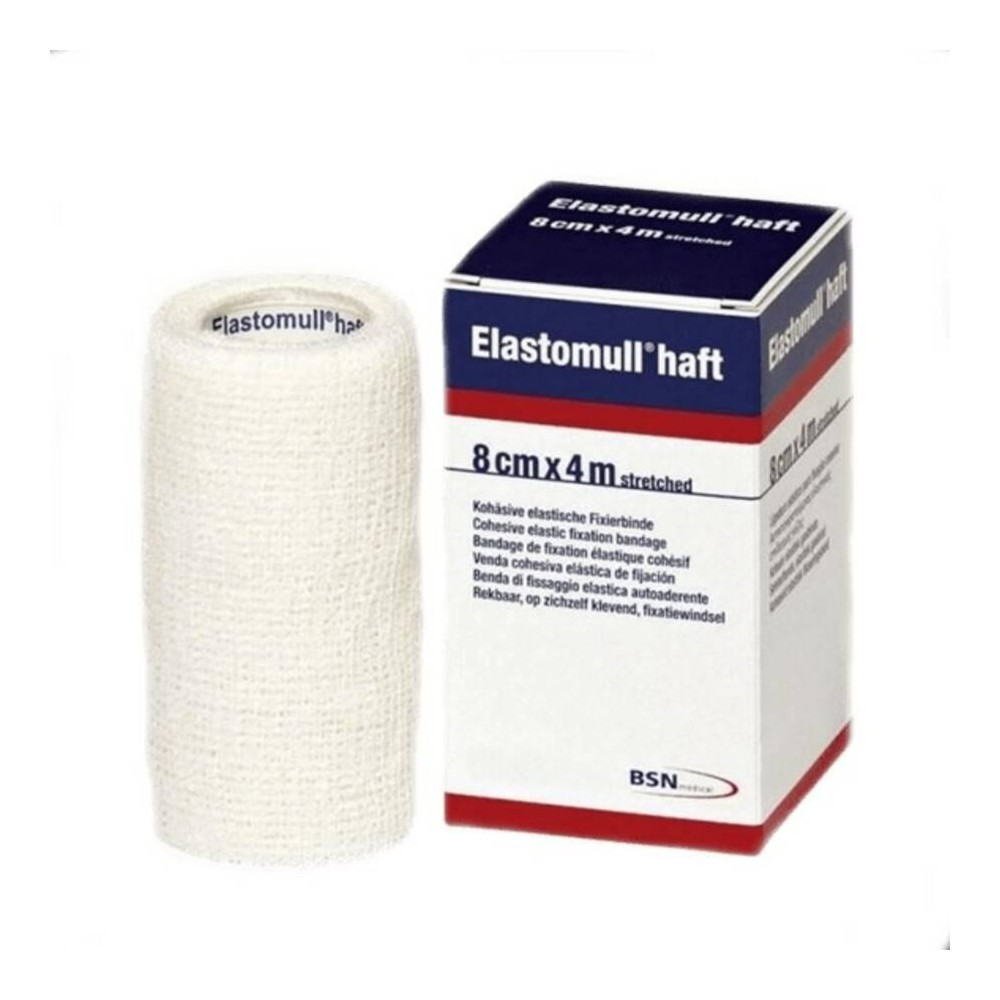Bsn Elastomull Haft Venda Elástica, 8 Cm X 4 M 1 Unidad