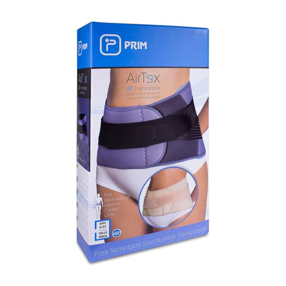 Prim Airtex Faja Sacrolumbar Ost255 Gris Talla Única, 1 Unidad 2