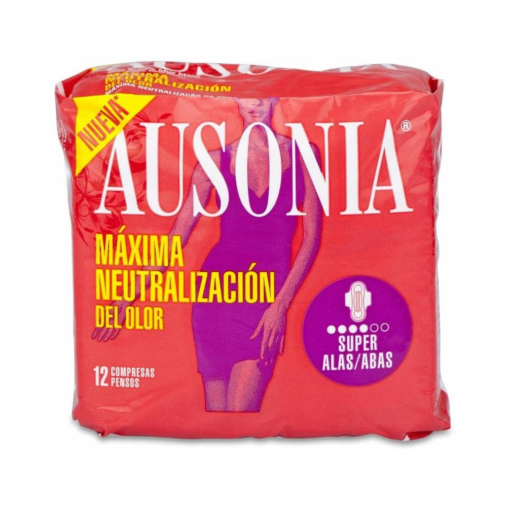 Ausonia Compresas Super Alas 12 U + 20% Gr