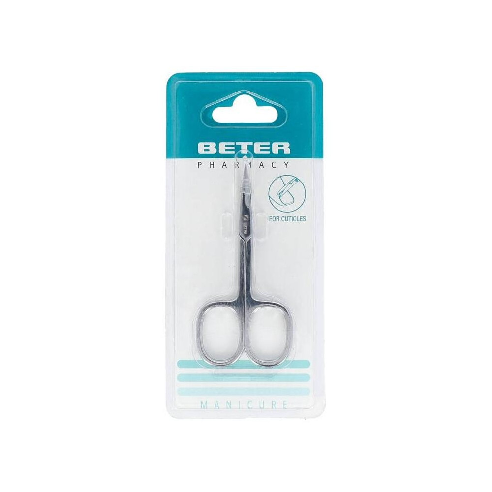 Beter Tijera Manicura Pieles Cromada Curva Profesional