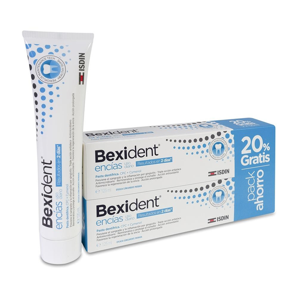 Isdin Bexident Encías Uso Diario Cpc + Cymenol Pasta 2X125Ml