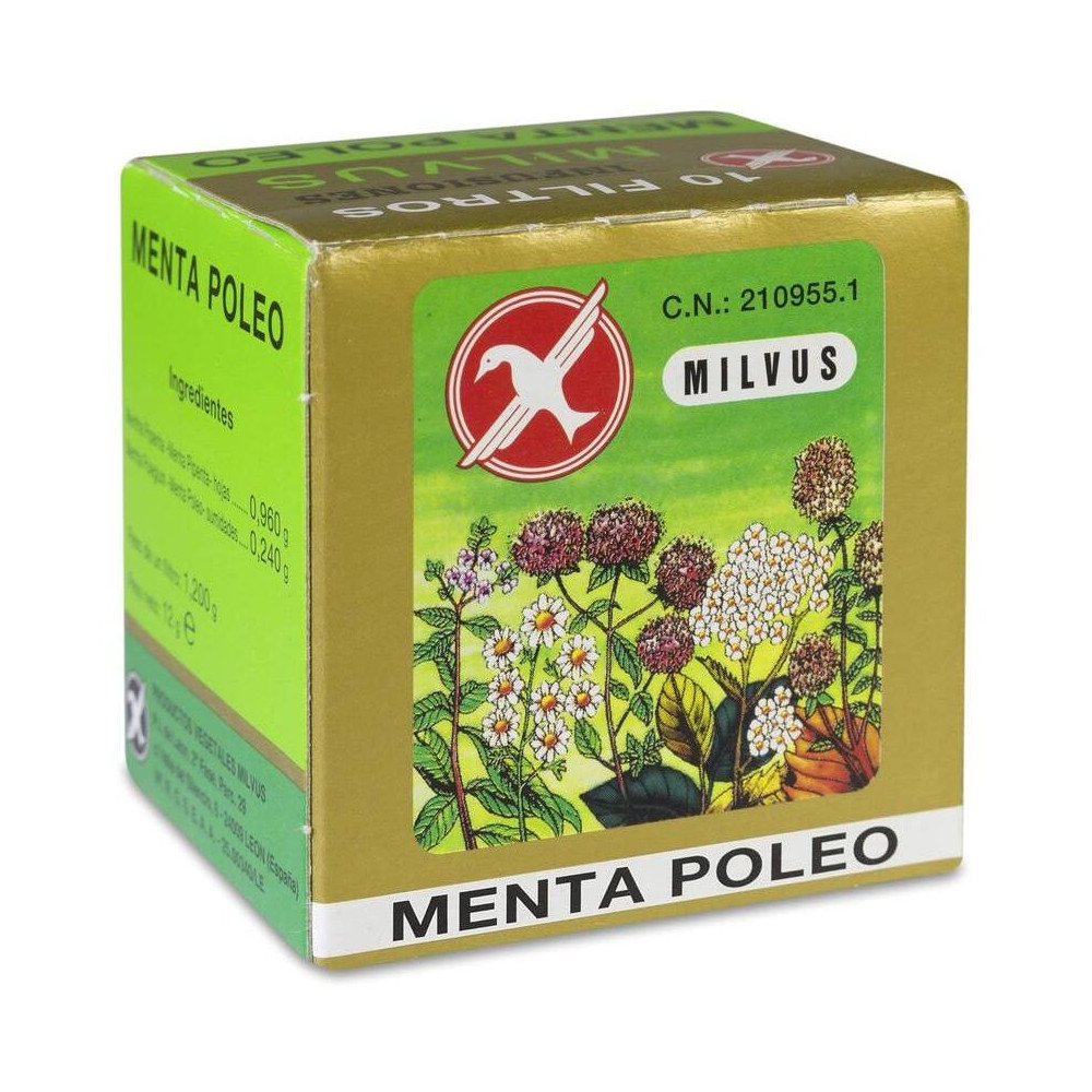 Menta Poleo Milvus 1,2G 10 Filtros