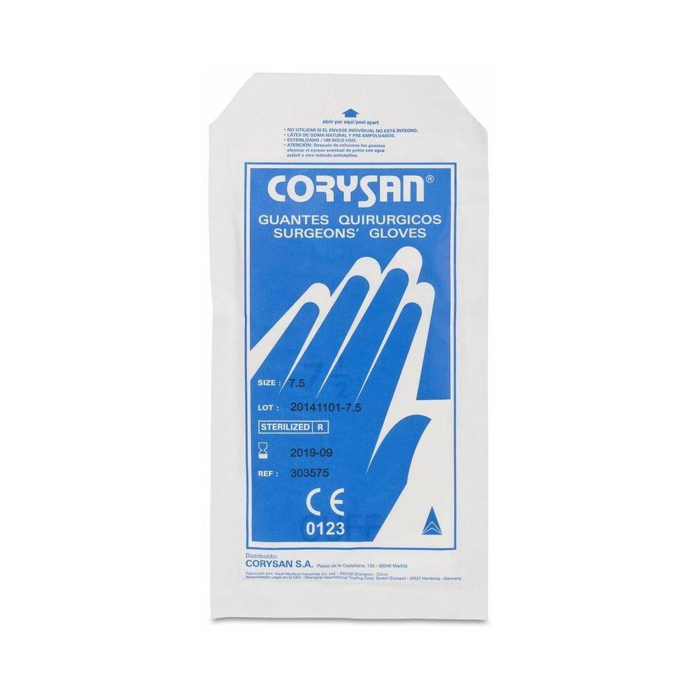Corysan Guantes Quirúrgicos Esterilizados Talla 7.5, 1 Par 2