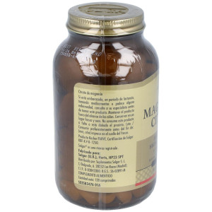 Solgar Citrato De Magnesio, 120 Comprimidos