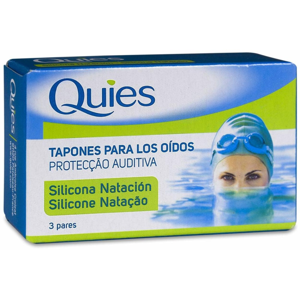 Tapones Natacion Silicona Adultos 6Ud. Quies