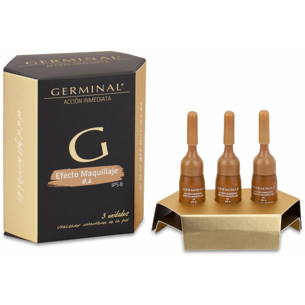 Germinal Acción Inmediata Efecto Maquillaje Tono 02 Spf 8, 3 Ampollas 2