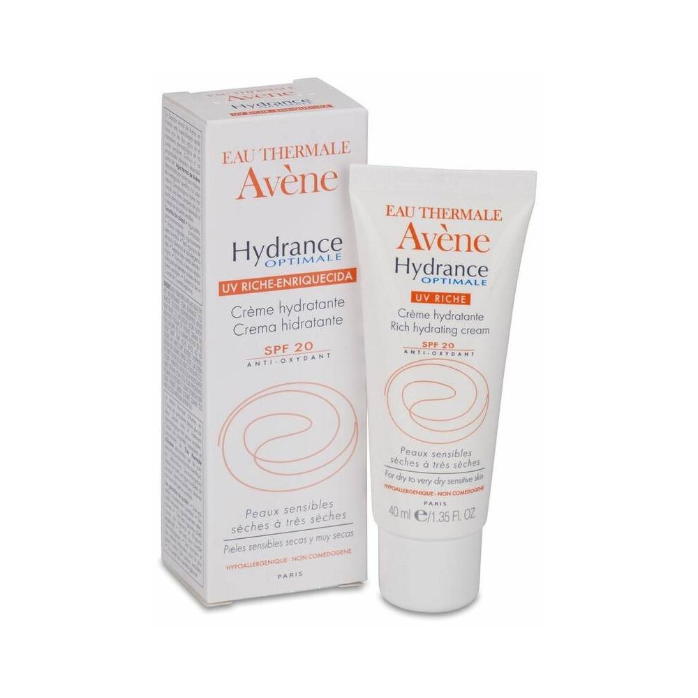 Avène Hydrance Optimale Uv Enriquecida Spf 20, 40 Ml