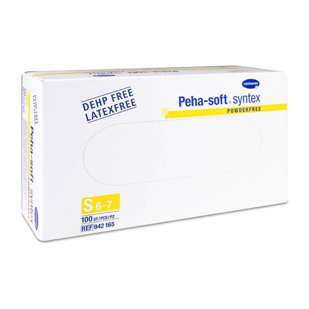 Hartmann Peha-Soft Syntex Guantes Vinilo Talla S, 100 Uds