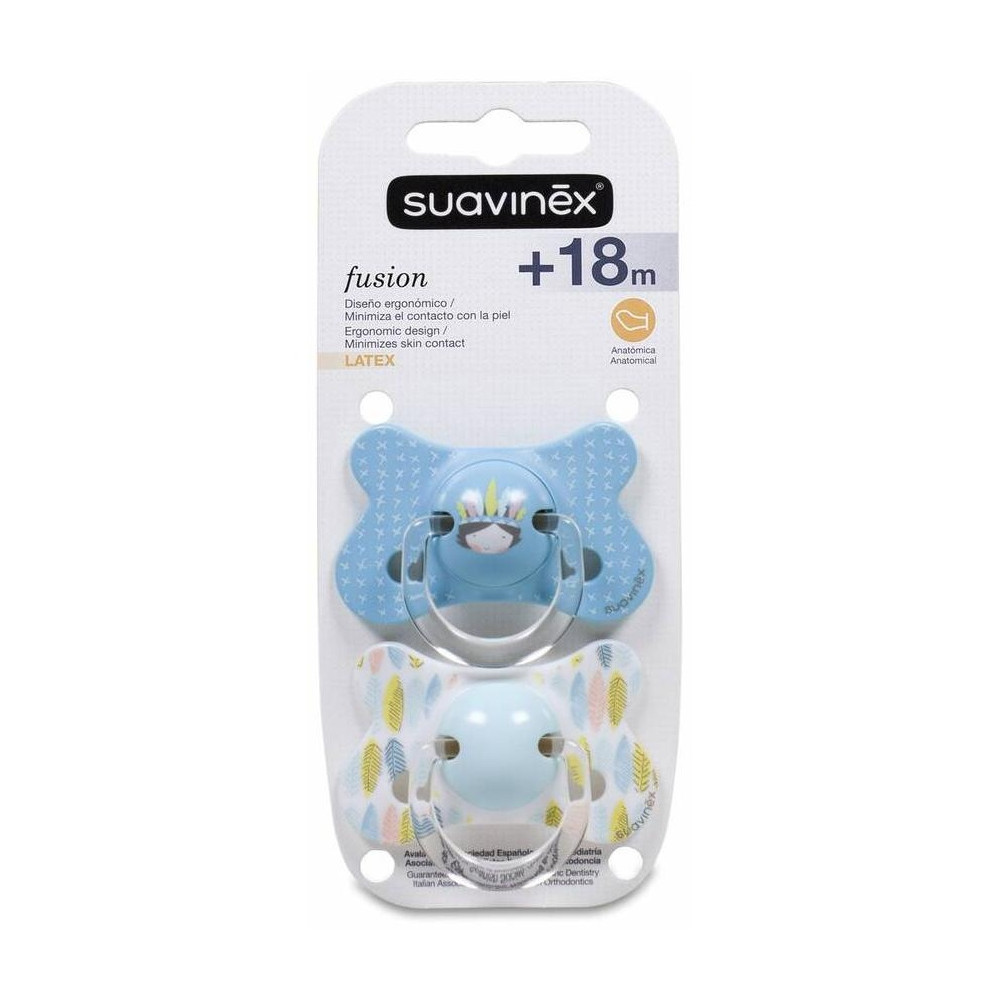Suavinex® Fusión Chupete Anatómico Tetina Látex Para Más De 12 Meses 2Uds