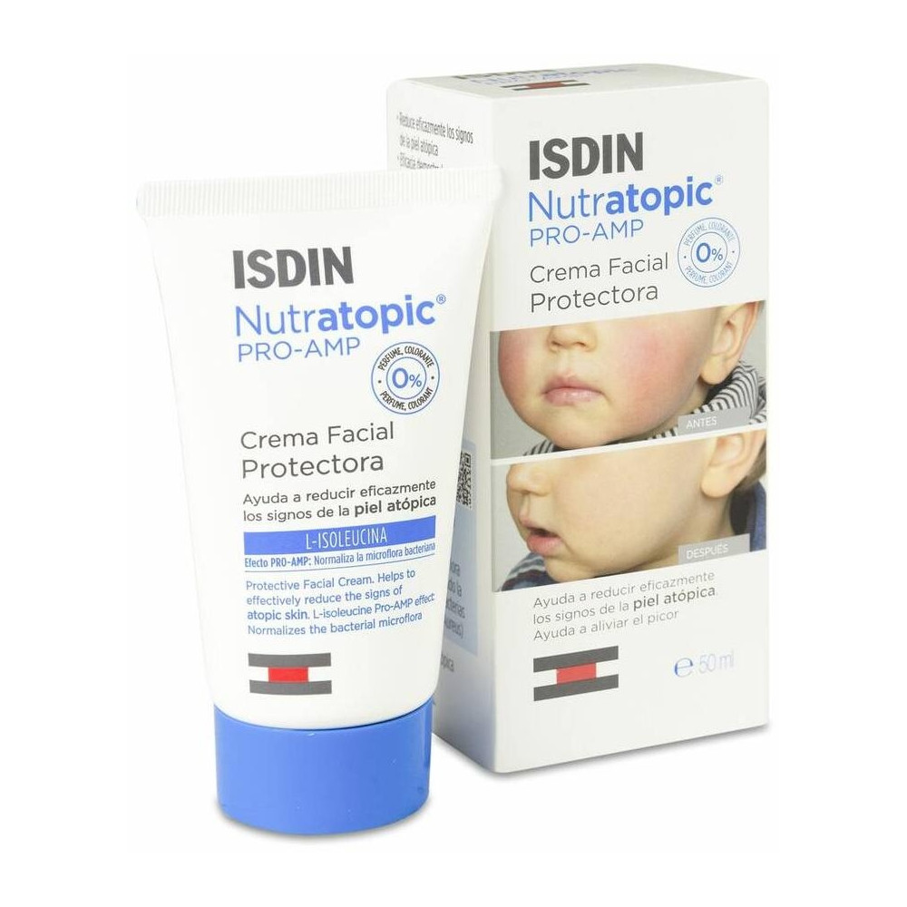 Isdin Nutratopic Pro-Amp Crema Facial Piel Atópica, 50 Ml