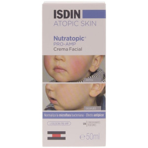 Isdin Nutratopic Pro-Amp Crema Facial Piel Atópica, 50 Ml