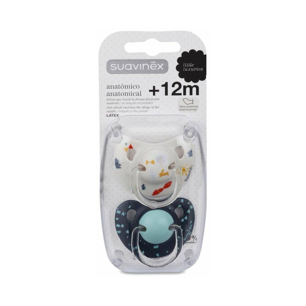 Suavinex® Chupete Anatómico Tetina Látex +12 Meses 2Uds
