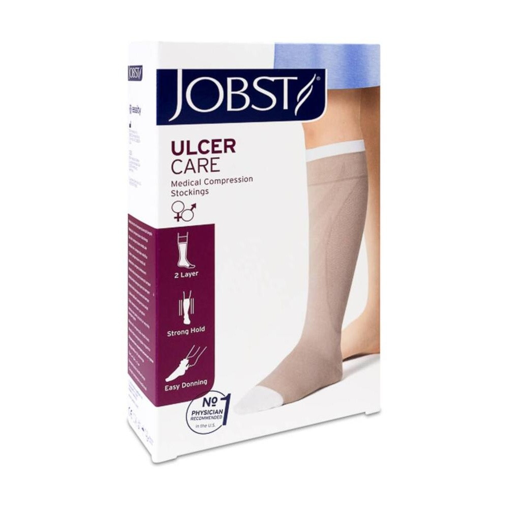 Jobst Ulcercare Media Compresión Fuerte Sin Cremallera Beige Talla Xl, 1 Ud