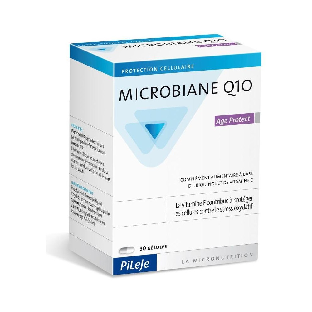 Pileje Microbiane Q10 Age Protect, 30 Cápsulas