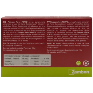 Fisiogen Ferro Forte, 30 Cápsulas