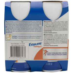 Ensure Nutrivigor Sabor Vainilla 4X220Ml