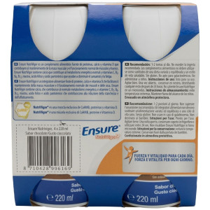 Ensure Nutrivigor Sabor Chocolate 4X220Ml