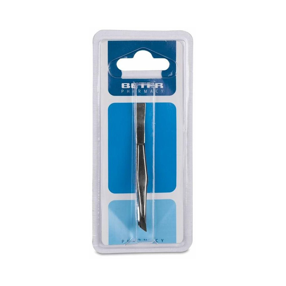 Beter Pinza De Depilar Punta Oblicua Cromada, 1 Ud
