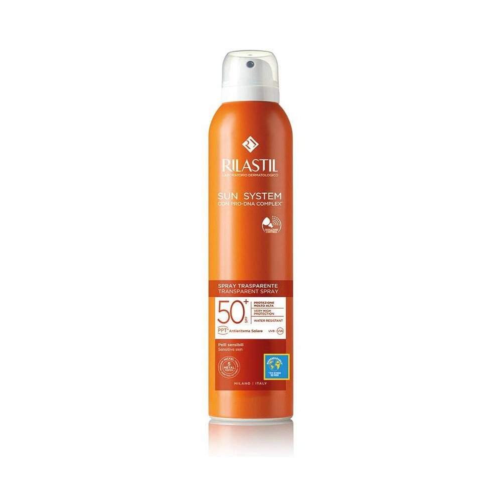 Rilastil Sun System Spray Transparente Spf50+, 200 Ml 2