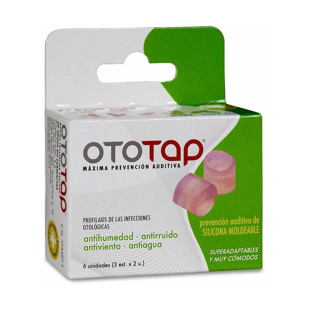 Tapon Oido Ototap Silicona Moldeable 6Un