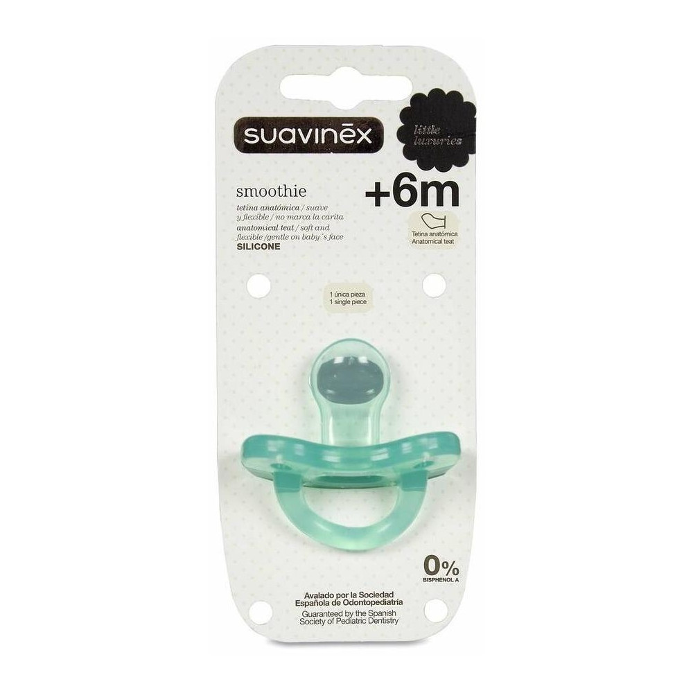 Suavinex Chupete Todosilicona Tetina Anatómica 6-18 Meses, 1 Ud