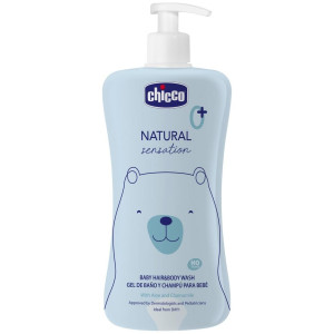 Chicco Natural Sensation Gel De Baño Y Champú, 200 Ml