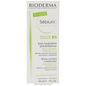 Sébium Mat Control Hidrata Y Matifica De Forma Duradera, Antibrillos Y Matificantes Bioderma - Perfumes Club
