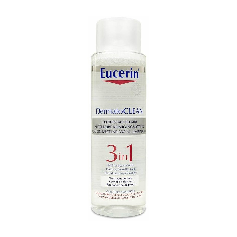 Eucerin Dermatoclean Solución Micelar 3 En 1, 400 Ml