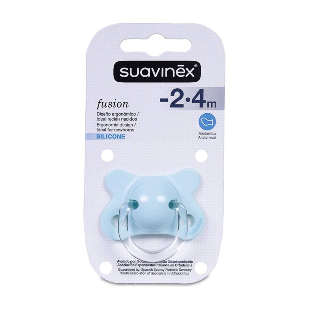 Suavinex Chupete Fusion -2/4 Meses Tetina Anatómica Silicona, 1 Ud