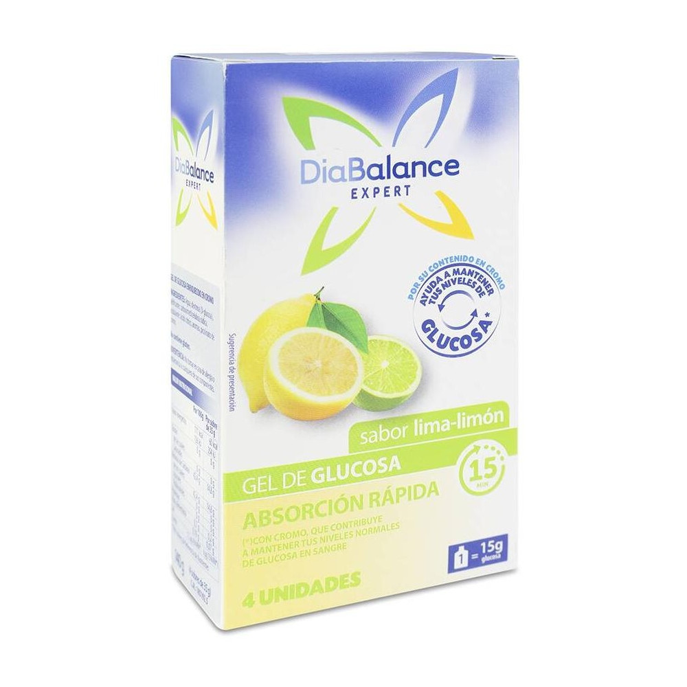 Diabalance Expert Glucosa Absorción Rápida Sabor Limón 4 Sobres