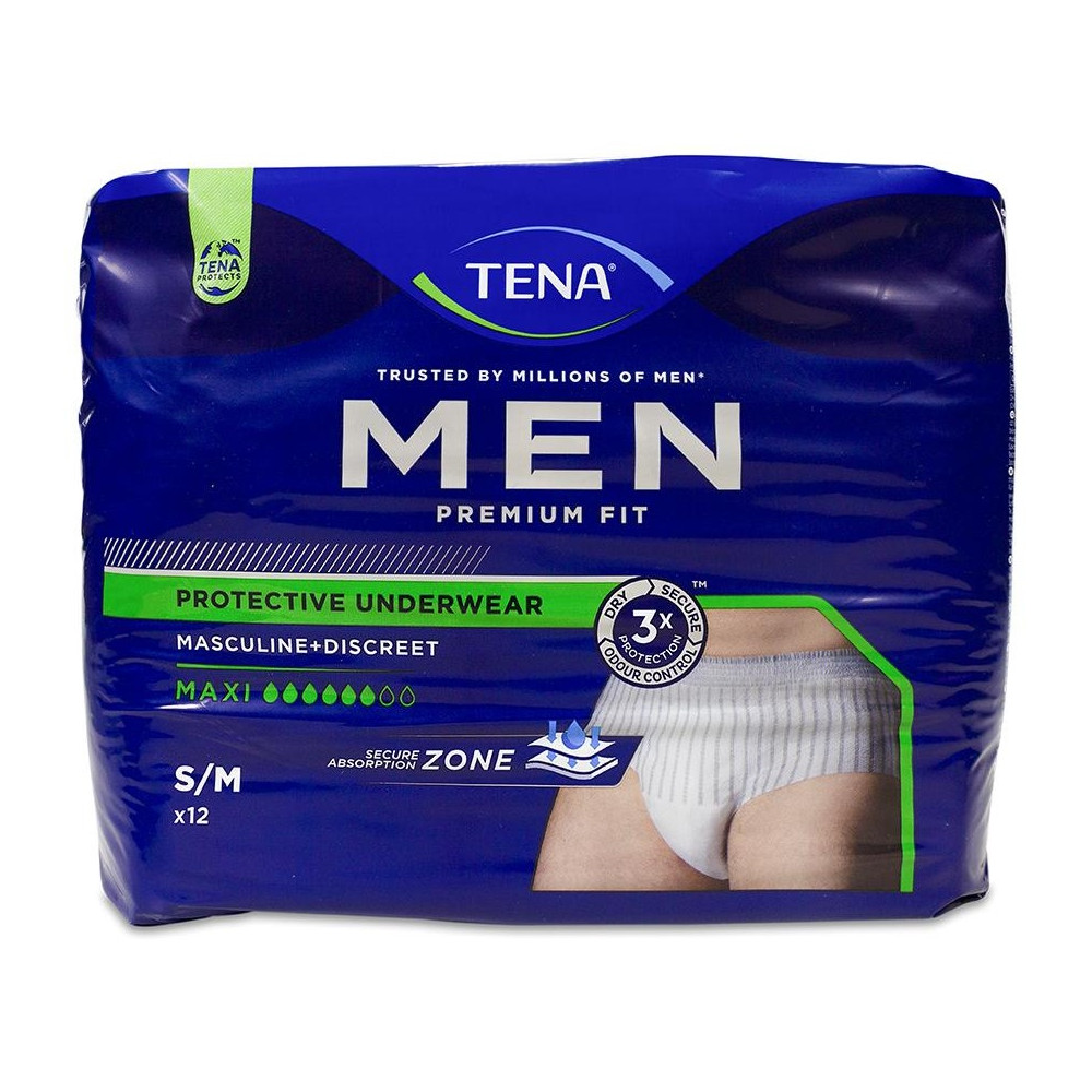 Tena Men Premium Fit Protective Underwear Talla M 12Uds
