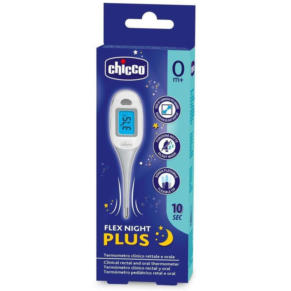 Chicco Termómetro Flex Night Plus, 1 Unidad