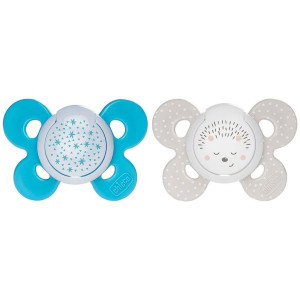 Chicco Physio Comfort Chupete De Silicona De 16-36 Meses Tonos Azules, 2 Unidades