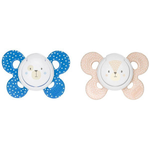 Chicco Physio Comfort Chupete De Silicona De 6-16 Meses Tonos Azules, 2 Unidades