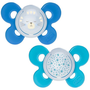 Chicco Physio Comfort Chupete De Silicona De 16-36 Meses Tonos Azules, 2 Unidades