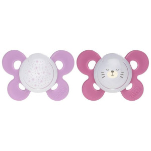 Chicco Physio Comfort Chupete De Silicona De 16-36 Meses Tonos Rosas, 2 Unidades