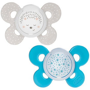 Chicco Physio Comfort Chupete De Silicona De 16-36 Meses Tonos Azules, 2 Unidades
