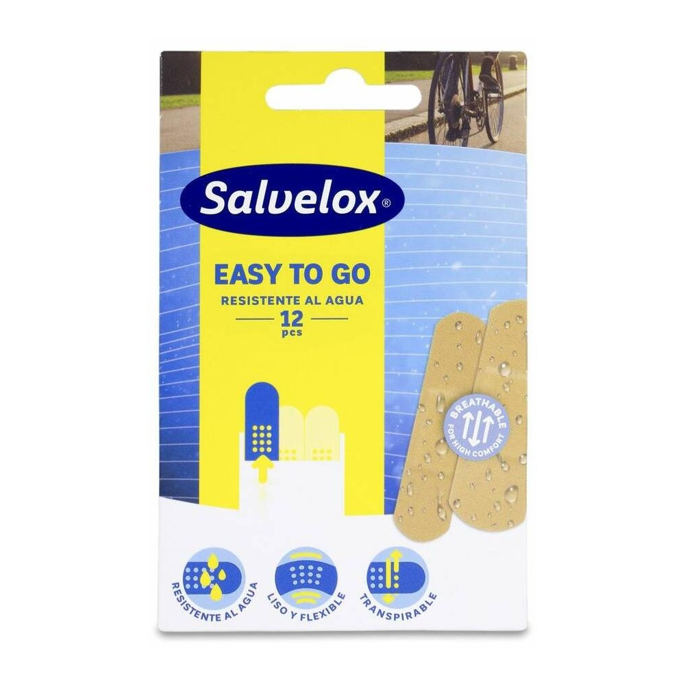Salvelox Easy To Go Aposito Adhesivo Resistente Al Agua 12Uds