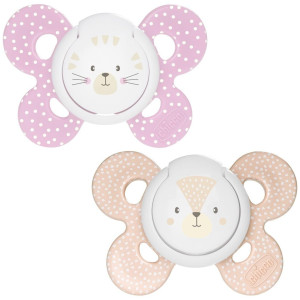 Chicco Physio Comfort Chupete De Silicona De 6-16 Meses Tonos Rosas, 2 Unidades