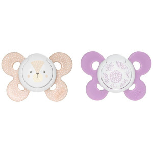 Chicco Physio Comfort Chupete De Silicona De 6-16 Meses Tonos Rosas, 2 Unidades