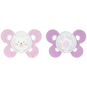 Chicco Physio Comfort Chupete De Silicona De 6-16 Meses Tonos Rosas, 2 Unidades