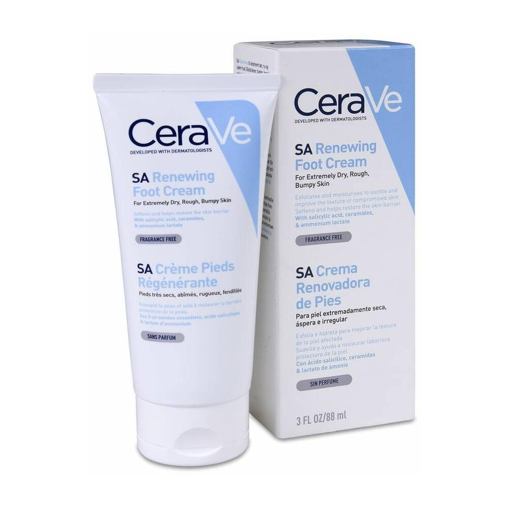 Cerave® Sa Crema Renovadora De Pies Con Ácidolicílico 88Ml